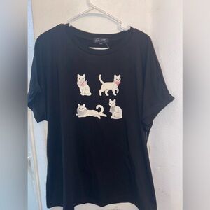 Black Cat Graphic T-Shirt